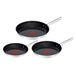 Tefal Duetto On pannenset, 3-delig, 20/24/28 cm, Go Ceram keramische antiaanbaklaag, thermo-signaal, geklonken handgreep, geschikt voor alle warmtebronnen, roestvrij staal, G766S334