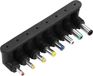 DC-adapterstekker set 8-in-1 90 graden haakse