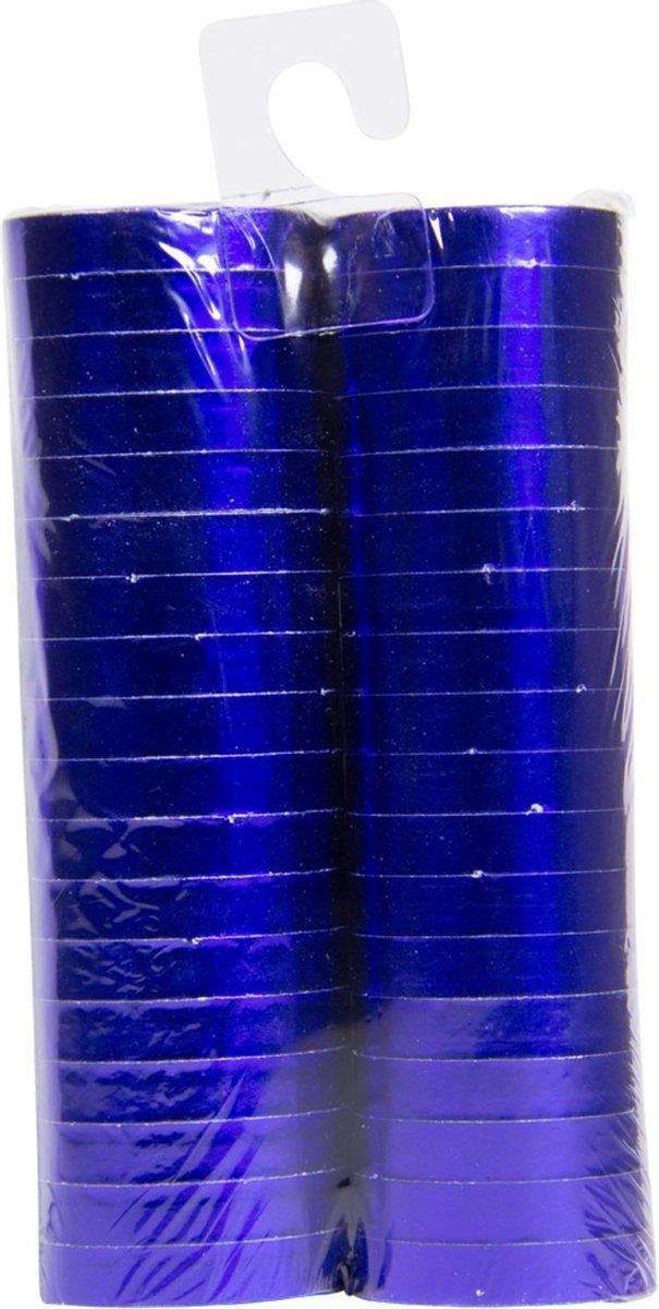 Panda - Blauwe Serpentines Metallic 4m 18 ringen 2st