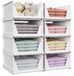 Set de 8 boîtes de rangement empilables pour la garde-robe
