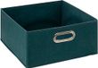 5Five Opbergmand/kastmand - petrol blauw - linnen - 14 liter - 31 x 31 x 15 cm