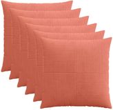 vidaXL Kussensloop ALMELO Rood-oranje Katoensatijn 60 x 60 cm (6 stuks)