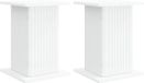 vidaXL Plantenstandaard 2 st wit 30,5 x 30 x 43 cm bewerkt hout