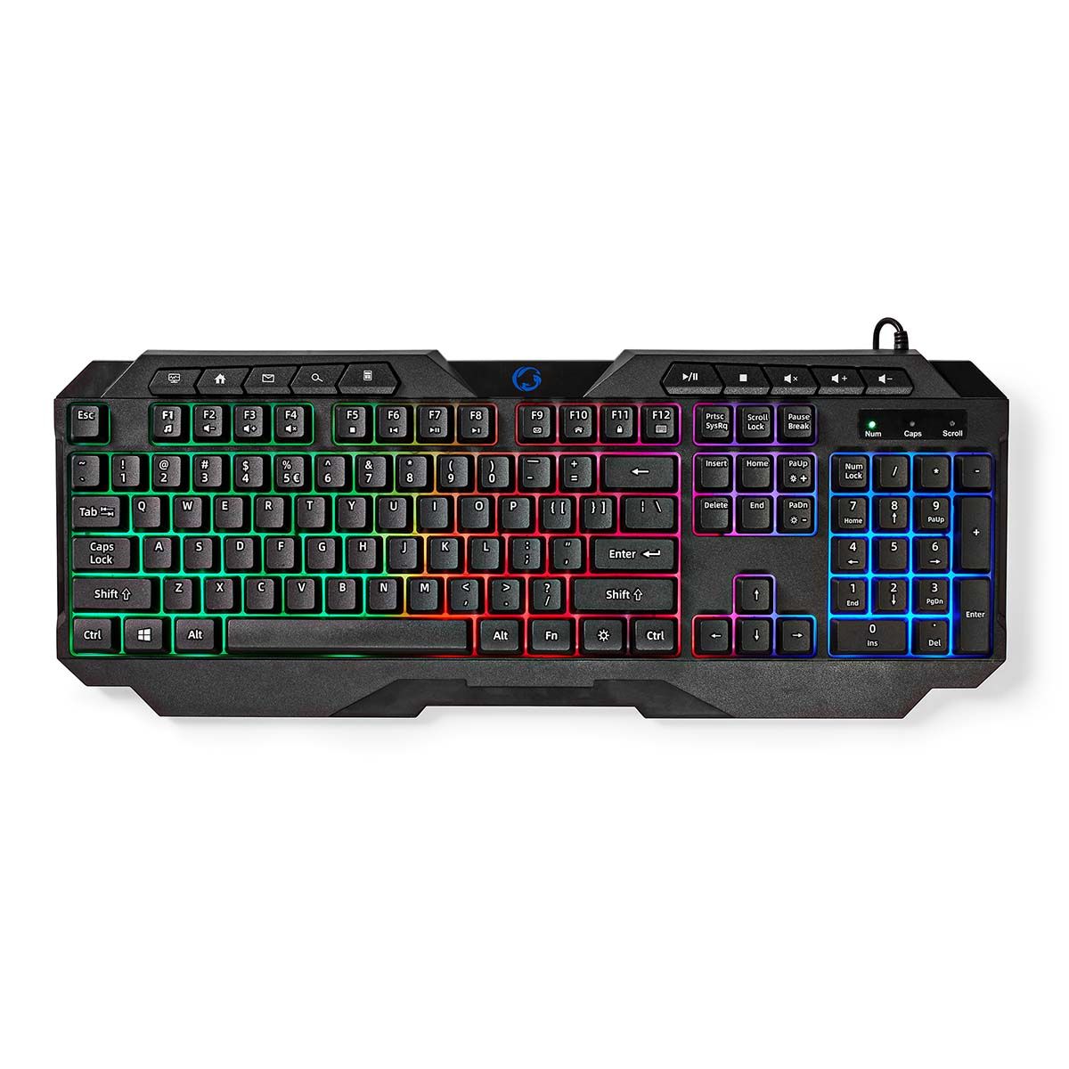 Nedis GKBD110BKUS Gaming Keyboard - USB - QWERTY US International - Black