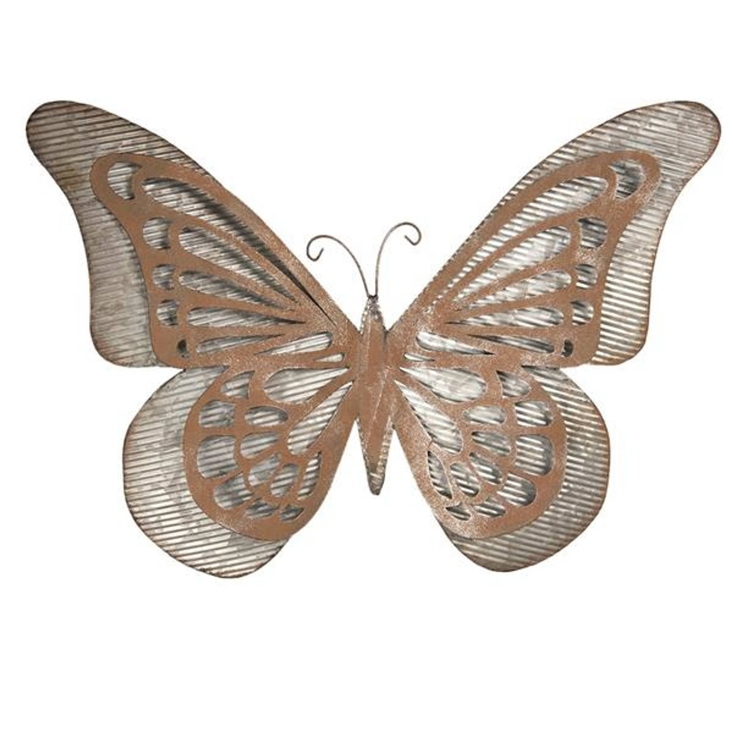 Clayre & Eef wanddecoratie vlinder 49*7*35 cm 6y3474