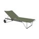 Houe - Chaise longue inclinable avec roulettes Click - Vert - acier thermolaqué - Designer Henrik Pedersen