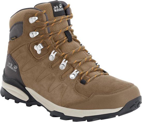 Jack Wolfskin Refugio Texapore Mid Women's Hiking Boots - Brown/Apricot - Size 40.5