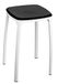 King Home S1407209/A kruk, polypropyleen, 29 x 29 x 46 H, zwart