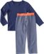 Little Label Pyjama Jongens - Maat 158-164 - Blauw, Wit - Dierenprint - Lange Mouw - 95% Biologisch Katoen