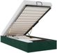 vidaXL Bedframe zonder matras 80x200 cm fluweel donkergroen