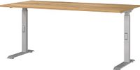 Germania bureau 7911-641, Navarra-eiken-Nb./zilver, hoogte-instelbaar, 160 x 91 x 80 cm