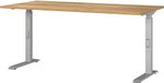 Germania bureau 7911-641, Navarra-eiken-Nb./zilver, hoogte-instelbaar, 160 x 91 x 80 cm