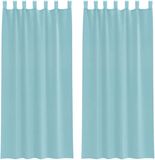 vidaXL Gordijnen voile met lussen 2 stuks 140x245 cm turkoois