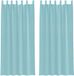 vidaXL Gordijnen voile met lussen 2 stuks 140x245 cm turkoois