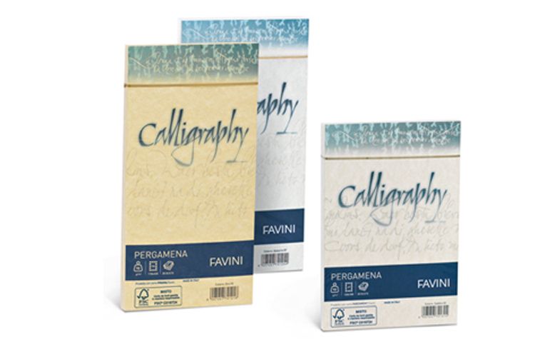 Favini Pergamena Calligraphy A4 Inkjet Paper - 50 Sheets - Beige
