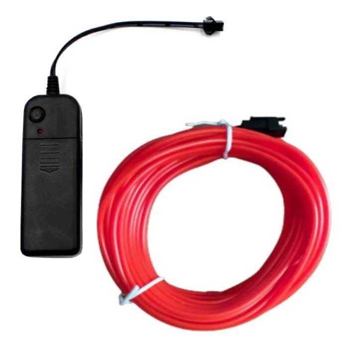 YJHSMT Neon LED Strip 1 Meter - Waterdicht - Rood - AA Batterij
