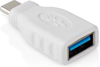 Allteq USB C naar USB A adapter - 3.2 Gen 1 - 5 Gb/s - Wit