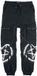 Gothicana by EMP Gothicana Zwarte casual broek met zakken, bandjes en prints - Heren - M