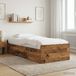 Maison Exclusive - Cadre de lit avec espace de rangement, en bois recyclé, 80 x 200 cm, fibre de bois