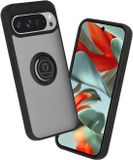 Techsuit Hoesje geschikt voor Google Pixel 9 Pro XL - Glinth Back Cover met ring en magneet - Zwart