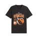 PUMA Fanpack 90s relaxed T-shirt voor Heren, Zwart/Oranje, Maat L