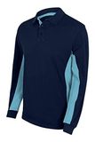 Velilla Polo met lange mouwen V5514 Katoen Unisex XXL marineblauw/zeeblauw