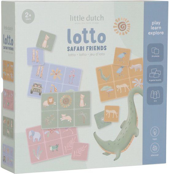 Little Dutch Lotto spel FSC - Safari Friends