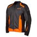 Klim Veste textile moto à induction, noir/gris/orange, 2XL