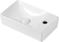 Creavit Fontein Mini 37.5x21.5x10 cm Glans Wit (kraangat rechts)
