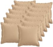 vidaXL - Kussensloop - 12 stuks - Crèmekleurig - 40 x 40 cm