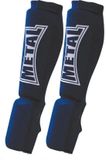 Metal Boxe Scheenbeschermer + elastische katoenen voet blauw XXS