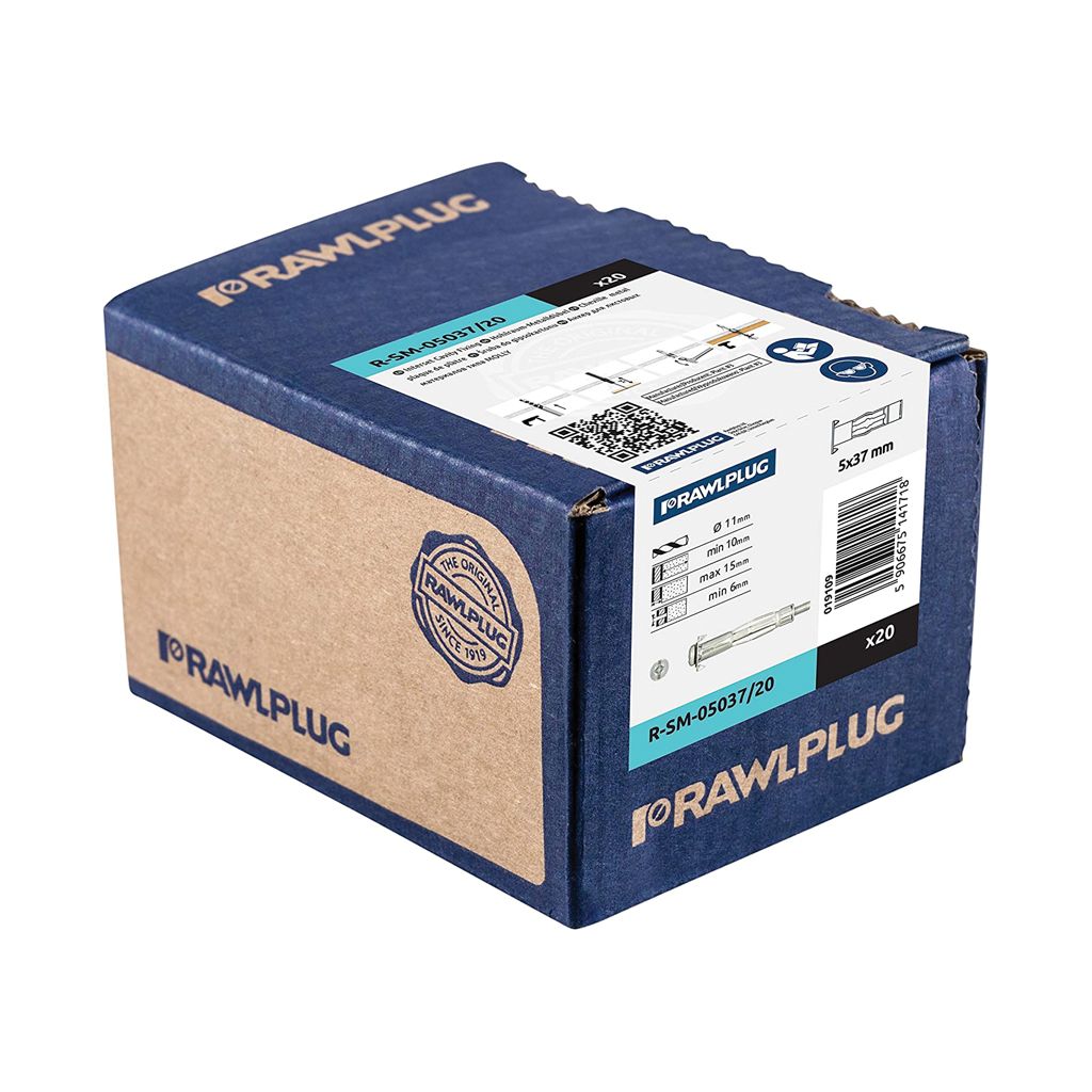 Rawlplug Rawl Nylon Hollewandanker Rawly 13 | 100 stuks - R23-1680