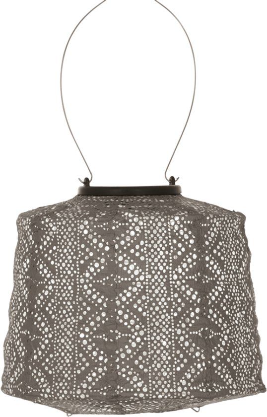 LUMIZ Lace Lamp Solar Tuinverlichting - Taupe - 20 cm