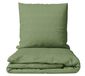 Drap mousseline, 155x220 cm, vert, 100% coton