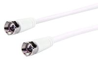 Schwaiger KVCHQ30 532 SAT-ontvangerkabel, 3 m, F naar F, Wit