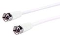 Schwaiger KVCHQ30 532 SAT-ontvangerkabel, 3 m, F naar F, Wit