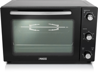 Princess 112751 - 45L Electric Oven with Convection, Rotisserie & Black Finish