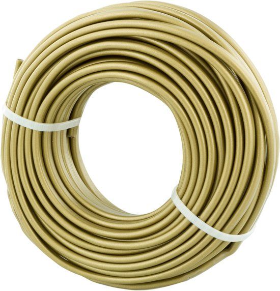 Q-Link ProCable Huishoudsnoer plat - 20 meter (Goud, 2 x 0.75 mm²)