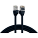 Patchkabel RJ45 Patchkabel Cat.6A U/FTP TPE, 4mm ultraflex schwarz 2m - 1 VPE = 10 Stück