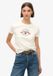 Superdry Tattoo Rhinestone getailleerd T-shirt Dames Winter White