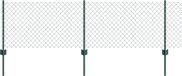 vidaXL Gaashekwerk met paal 10 x 0,6 m PVC-Coated Staal Groen Mesh