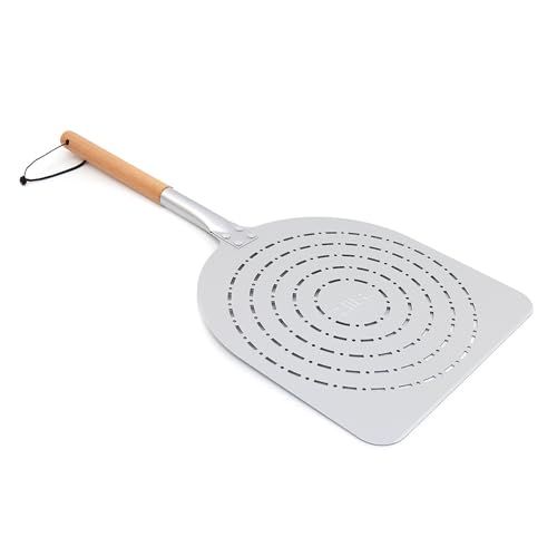 ZiiPa Geperforeerde Pizzaschep - Aluminium - 65 x 30,5 cm