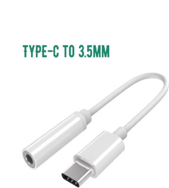 Ascromy Audio Oortelefoon Adapter TYPE-C NAAR 3.5mm Hoofdtelefoon USB-C Converter