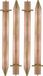 Massief XL 4 clous d'ancrage en acier profil en T trou 300x25mm piquets de tente pour sols durs