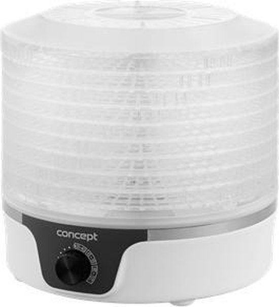 Concept SO1090 Voedseldroger - 380W - 9 Zeven - 35-70°C - Zwart/Wit