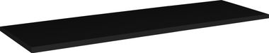 Astral Black Meuble de salle de bain 120 cm, noir, mat, MDF avec finition PVC, adapté pour sous un lavabo, design moderne