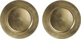 Othmar Decorations Diner onderborden - 6x - goud - 33 cm - kunststof