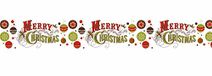 Ursus Merry Christmas 59090044 Masking Tape, Paper Tape, Approx. 30mm x 10m, Single-Sided Printed, Solvent and Acid-Free, Ideal for Scrapbooking