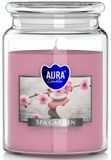 Aegis Aura SPA Tuingeurkaars in glas met deksel - Tot 100 uur brandtijd - White