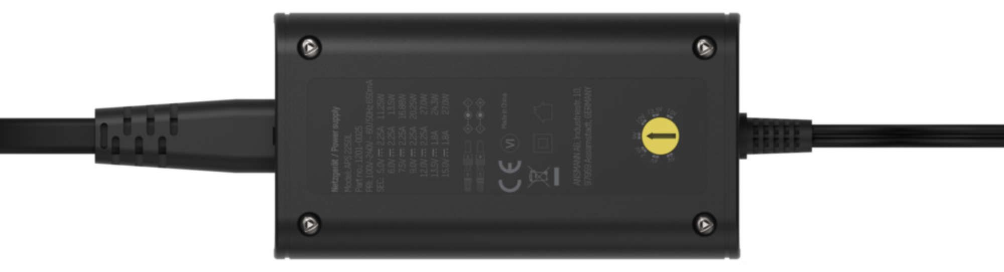 Ansmann APS 2250L - Universele Netvoeding - Zwart